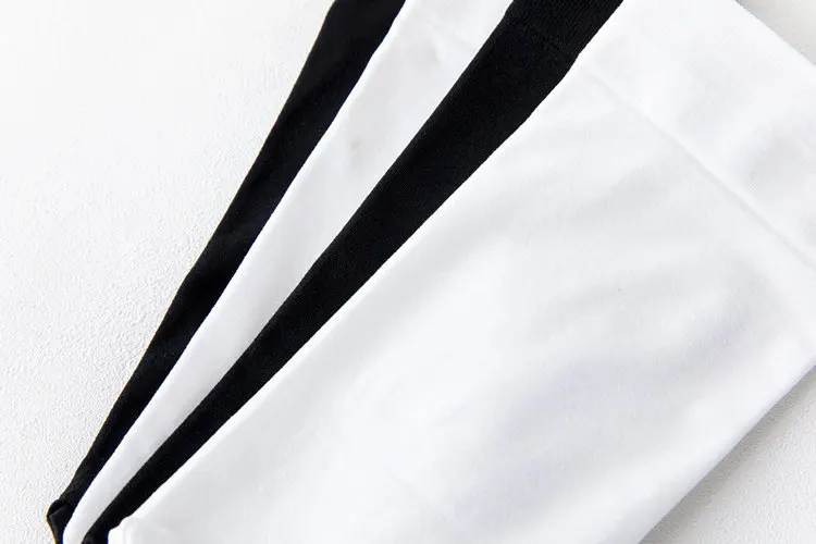 Women Socks Spring Summer Ladies Solid Color Socks Long Tube Short Socks High Mid Tube Socks Velvet White Black Soks for Girls