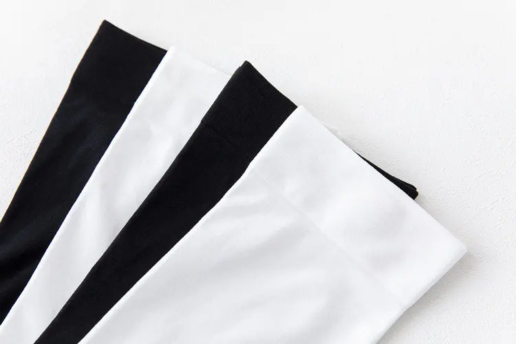 Women Socks Spring Summer Ladies Solid Color Socks Long Tube Short Socks High Mid Tube Socks Velvet White Black Soks for Girls