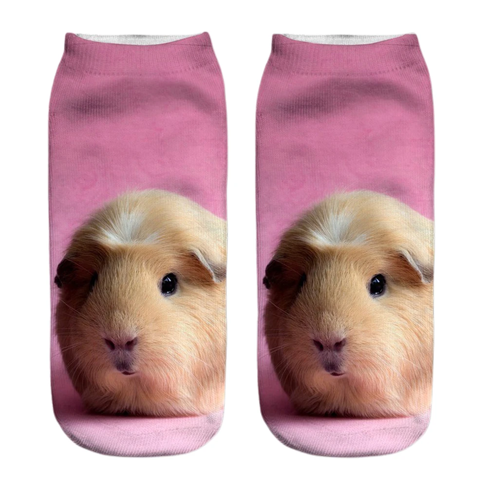 New Fashion 3D Printed Mouse Totoro Socks Funny Kawaii Women Cute Animal Fitness Hamster Sokken Dropship