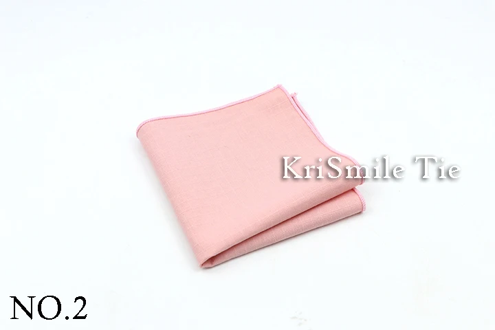 Solid Color Cotton Linen Handkerchiefs Woven Pocket Square Mens Peach Pink Green Casual Square Pockets Handkerchief Towels Gift