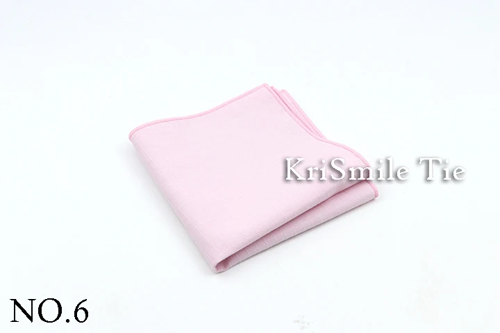 Solid Color Cotton Linen Handkerchiefs Woven Pocket Square Mens Peach Pink Green Casual Square Pockets Handkerchief Towels Gift