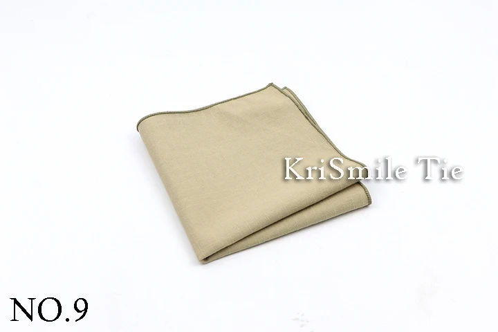 Solid Color Cotton Linen Handkerchiefs Woven Pocket Square Mens Peach Pink Green Casual Square Pockets Handkerchief Towels Gift