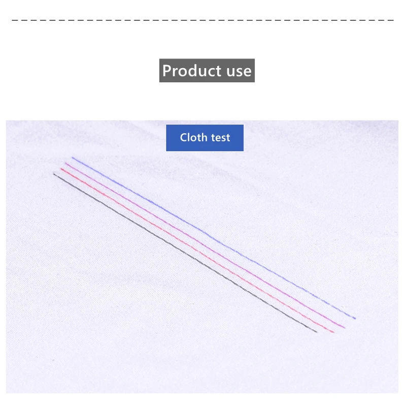 100Pcs/set High Temperature Disappearing Fabric PU Leather Marker Pen BIG Refills for Quilting Sewing and Dressmaking Heat Erase