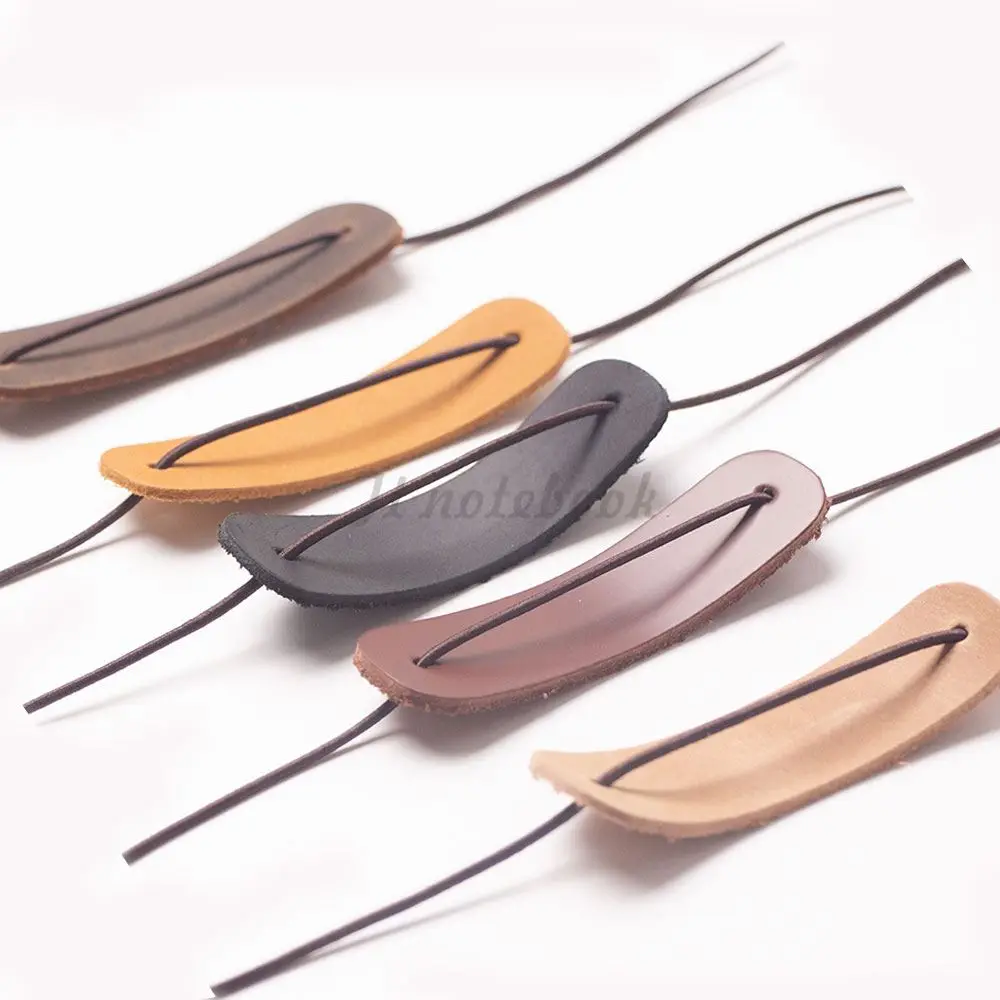 Genuine Leather Notebook Closer Protective Leather Piece With Repair Rubber Band For Handmade Travel Journal Accessories
