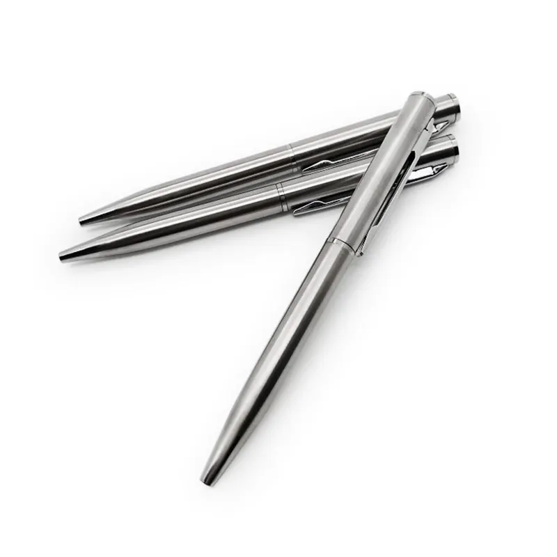 3Pcs/5Pcs Mini Metal Clip Ballpoint Pen 0.7mm Office Signature Rotating Pocket Size Ball Point Pen Small Oil Pens Blue Black Ink