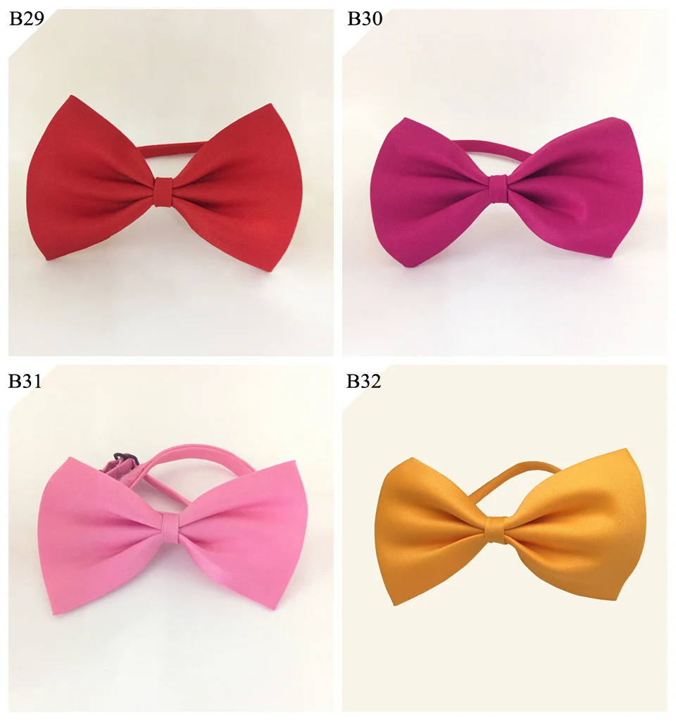 HUISHI Pet Bowtie Dog Cat Rabbit Accessories Adjustable Mix Neck Tie Polyester Ribbon Multicolor Pet Animal Wholesale Bowties