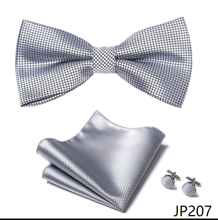 New Paisley Bow Tie for men Wedding Bowtie Handkerchief Cufflink Set Noeud Papillon Silk Pajaritas Cravat Female Male