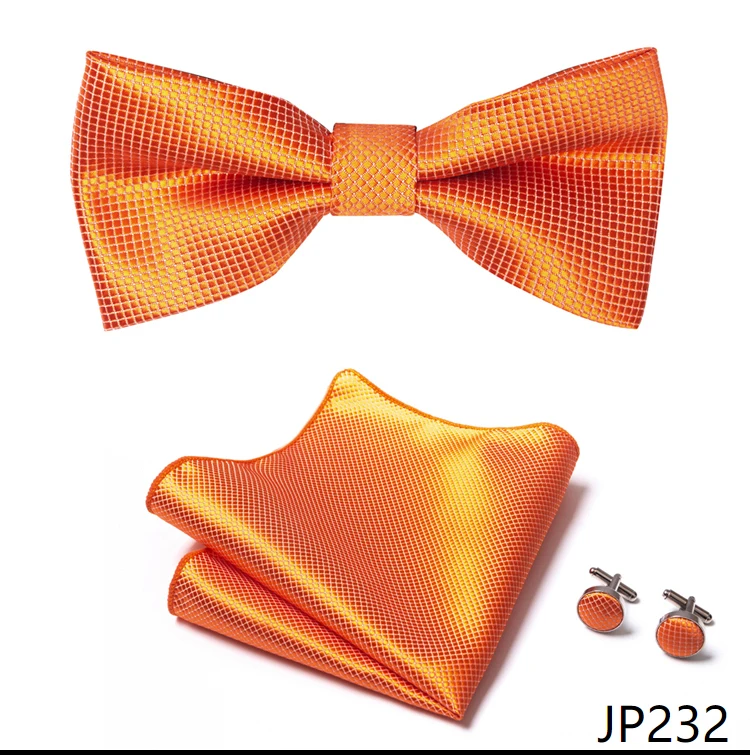 New Paisley Bow Tie for men Wedding Bowtie Handkerchief Cufflink Set Noeud Papillon Silk Pajaritas Cravat Female Male