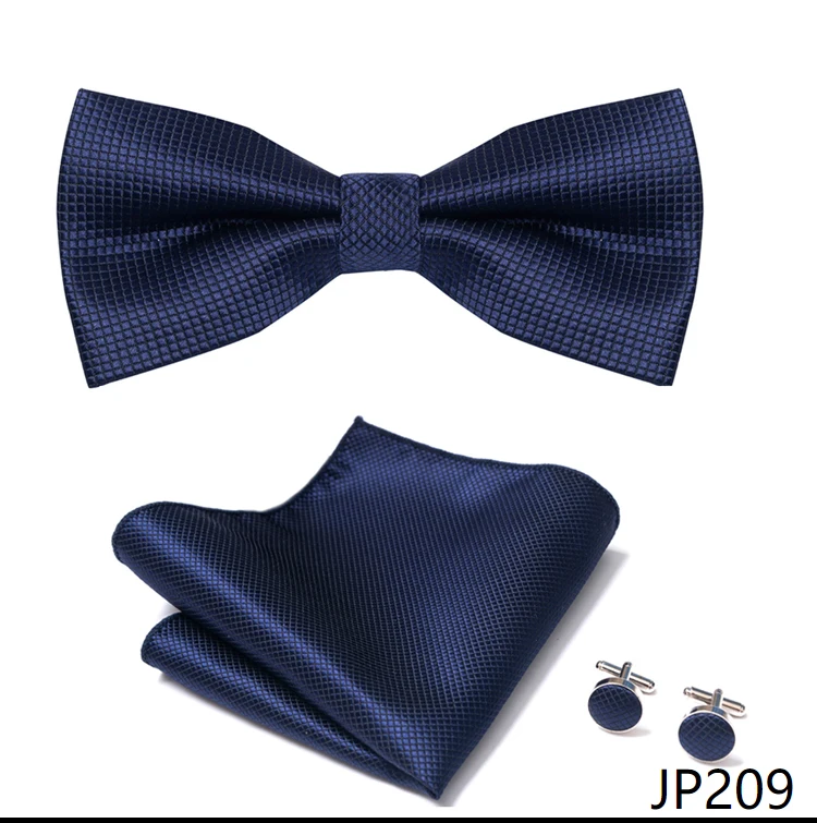 New Paisley Bow Tie for men Wedding Bowtie Handkerchief Cufflink Set Noeud Papillon Silk Pajaritas Cravat Female Male