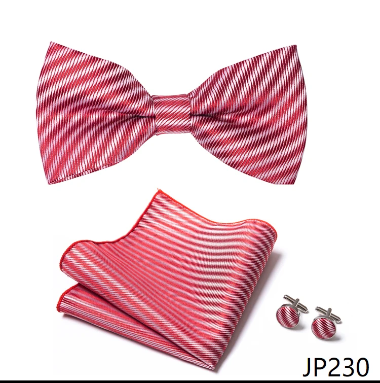 New Paisley Bow Tie for men Wedding Bowtie Handkerchief Cufflink Set Noeud Papillon Silk Pajaritas Cravat Female Male