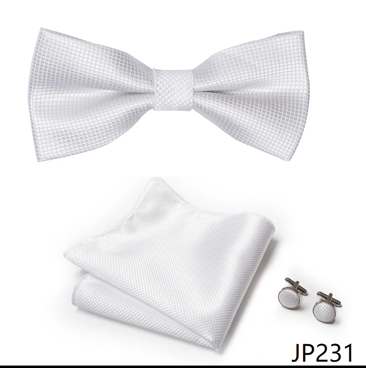 New Paisley Bow Tie for men Wedding Bowtie Handkerchief Cufflink Set Noeud Papillon Silk Pajaritas Cravat Female Male