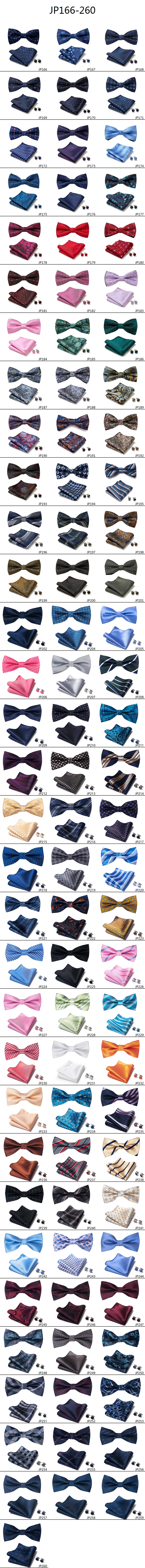 New Paisley Bow Tie for men Wedding Bowtie Handkerchief Cufflink Set Noeud Papillon Silk Pajaritas Cravat Female Male