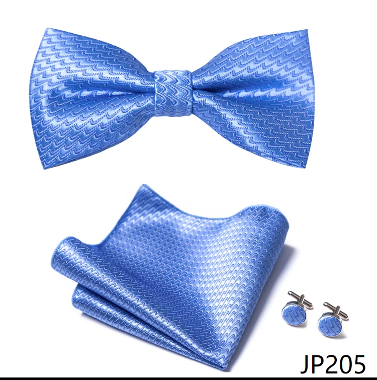New Paisley Bow Tie for men Wedding Bowtie Handkerchief Cufflink Set Noeud Papillon Silk Pajaritas Cravat Female Male