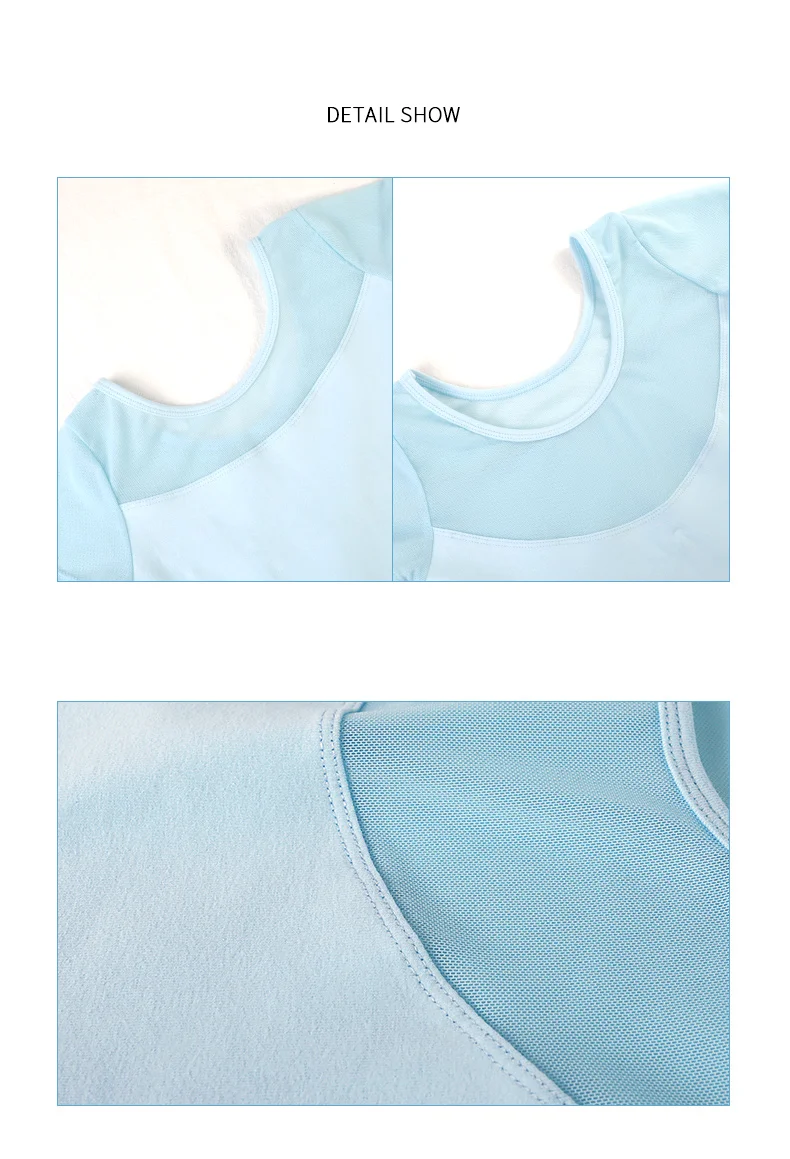 Kids Girls Ballet Dress Gymnastics Leotards Mesh Splice Short Sleeve Ballet Leotards Dance Costumes Soft Ballet Dance Bodysuit