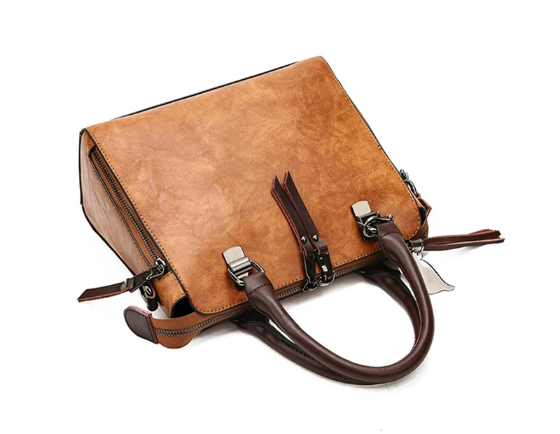 Yogodlns Vintage Cat Tassel Luxury Handbag Women Bags Double Zipper Crossbody Bags Shoulder Bag Casual Shell Tote Ladie