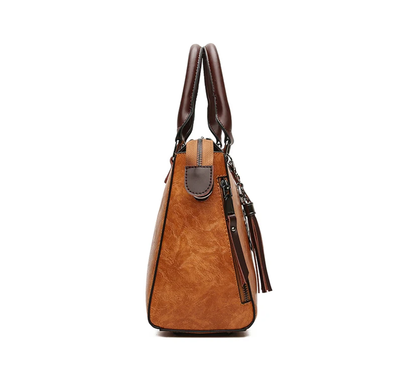 Yogodlns Vintage Cat Tassel Luxury Handbag Women Bags Double Zipper Crossbody Bags Shoulder Bag Casual Shell Tote Ladie