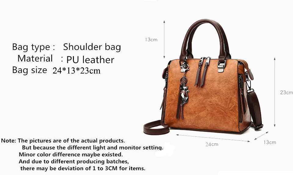 Yogodlns Vintage Cat Tassel Luxury Handbag Women Bags Double Zipper Crossbody Bags Shoulder Bag Casual Shell Tote Ladie