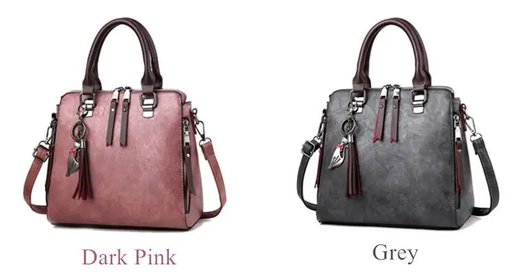 Yogodlns Vintage Cat Tassel Luxury Handbag Women Bags Double Zipper Crossbody Bags Shoulder Bag Casual Shell Tote Ladie