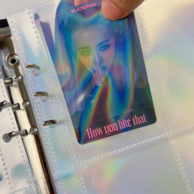 MINKYS A5 A6 Zipper Binder Kpop Photocard Collect Book Photo Cards Organizer Notebook With 10PCS Sleeves School Stationery