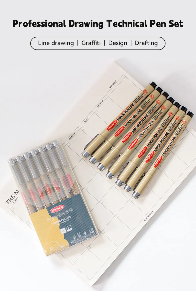 Manga Markers Needle Pen Art Hand-painted Hook Line Pen Sketch Pens Stationery Set Art Supplies School Supplies Art Sakura Pen