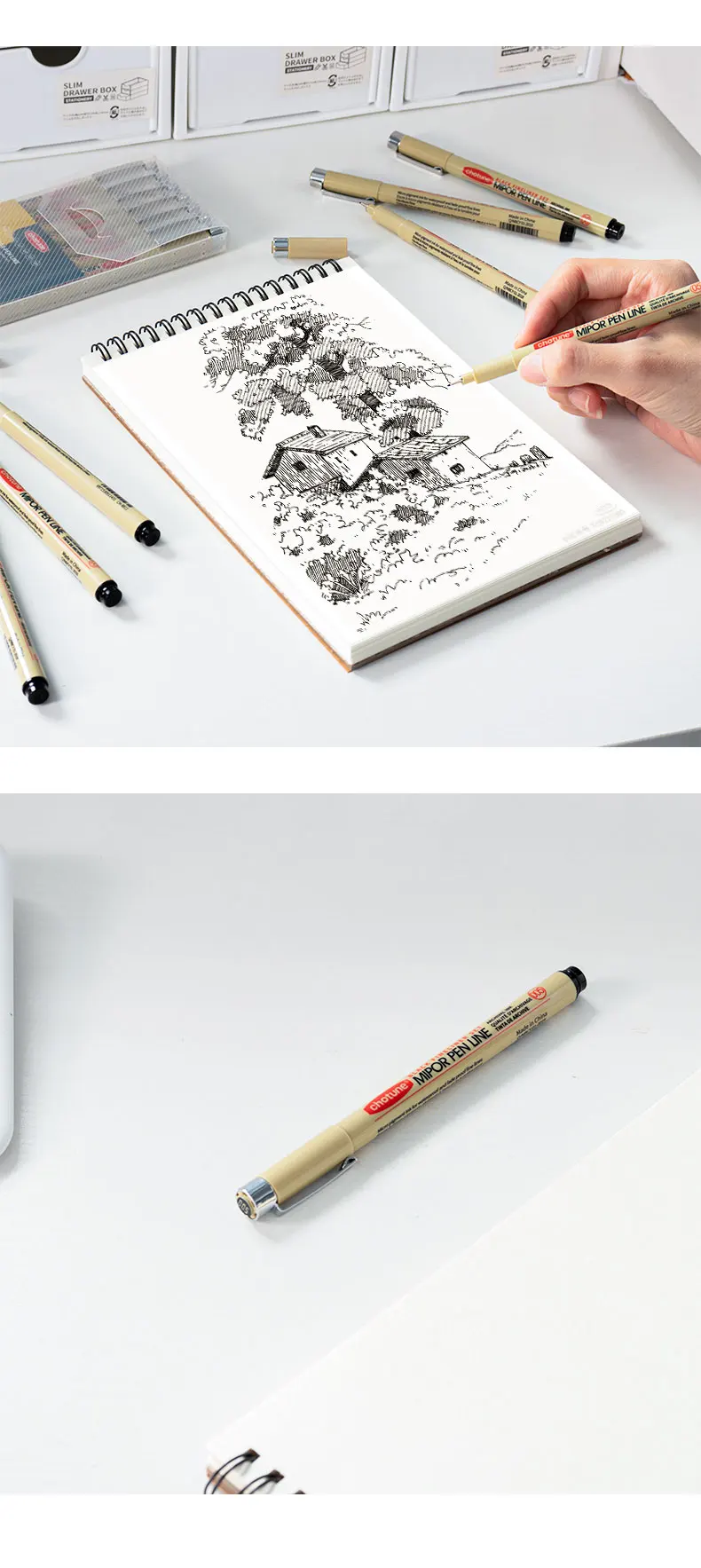 Manga Markers Needle Pen Art Hand-painted Hook Line Pen Sketch Pens Stationery Set Art Supplies School Supplies Art Sakura Pen