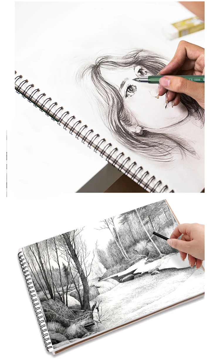 4mm Sketch Drawing Mechanical Pencil Automatic Charcoal Pencils For Students Kids Gift Stationery Supplies TR-4000 Art Pencil