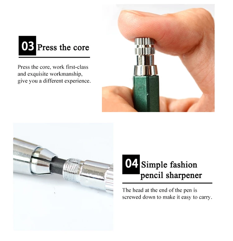 4mm Sketch Drawing Mechanical Pencil Automatic Charcoal Pencils For Students Kids Gift Stationery Supplies TR-4000 Art Pencil
