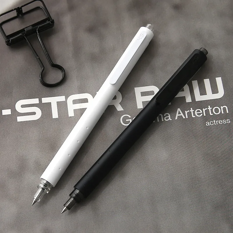 Youpin KACO Gel Pen Simple Black White Pole 0.5mm ручки Press Gel Pen Black ink Ballpoint Pen Smooth Writing For School&Office