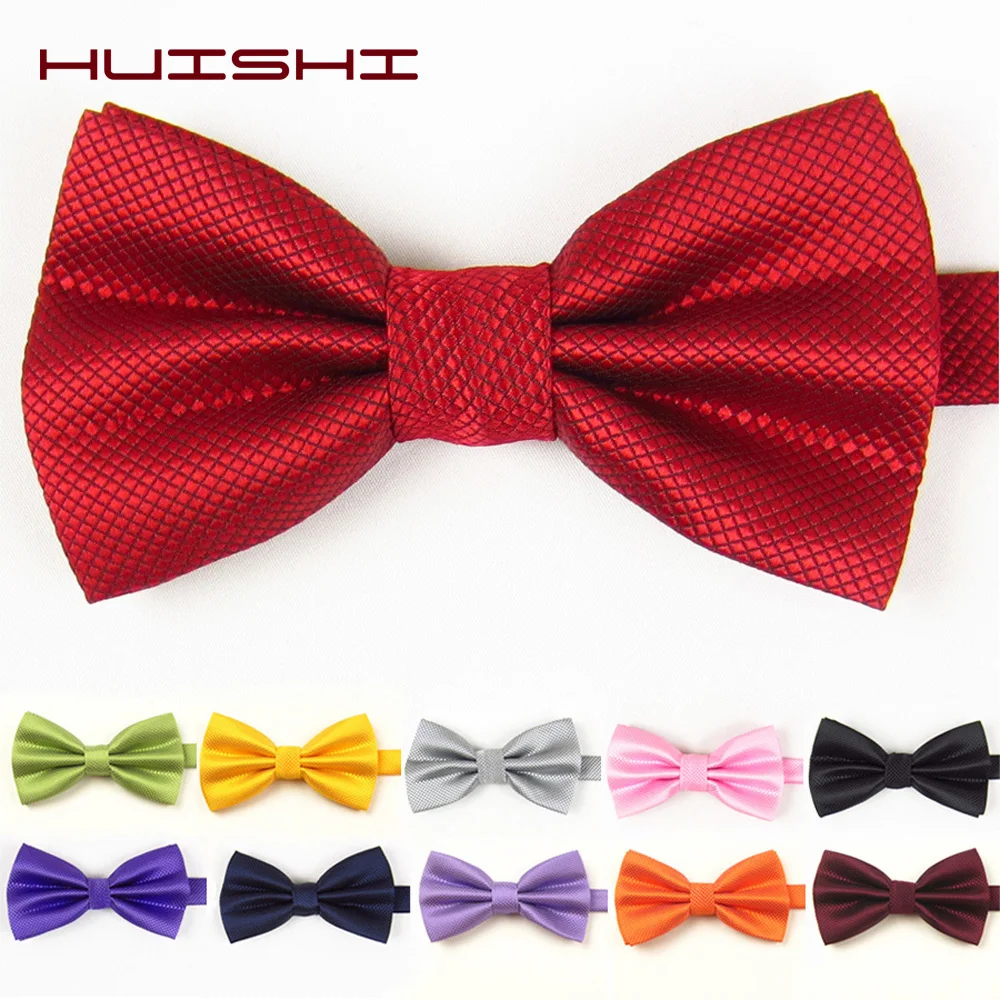 HUISHI Adjustable Bow Tie Men And Women Wedding Accessories Party Bowtie Classic Adult Multicolor Adjust Neck Fashion Bow Tie