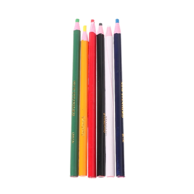C90C 6 Colors Markers For Metal Fabric China Graph Peel Off Grease Wax Pencil
