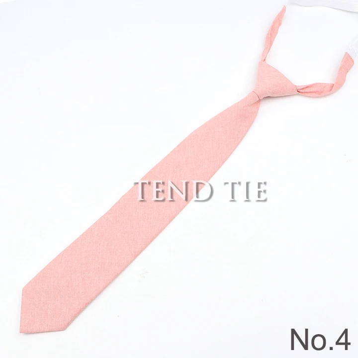 Boys Girls Skinny Ties Casual Floral Solid Color Cotton Small Tie Slim Lazy person Student Tie For Wedding Party Schhol Cravat
