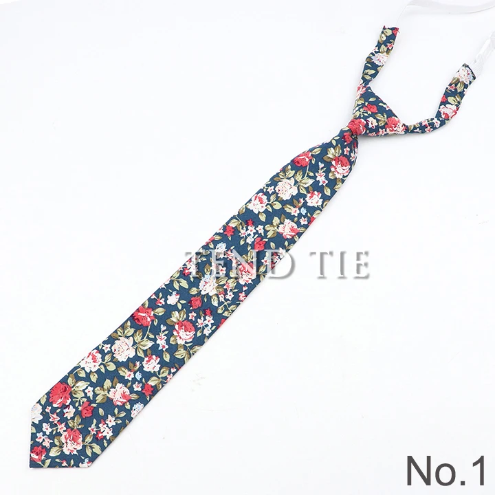 Boys Girls Skinny Ties Casual Floral Solid Color Cotton Small Tie Slim Lazy person Student Tie For Wedding Party Schhol Cravat