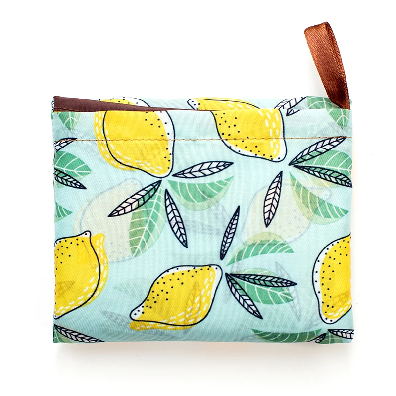 Personal Style Large Tote ECO Reusable Polyester Portable Shoulder Women's Handbags Folding Pouch Shopping Bag Storage