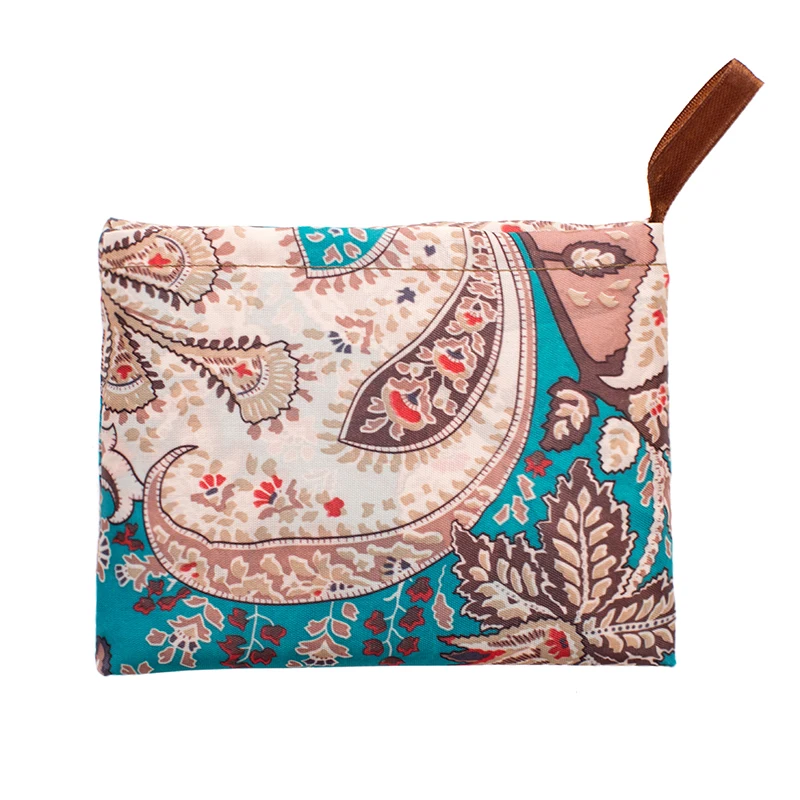 Personal Style Large Tote ECO Reusable Polyester Portable Shoulder Women's Handbags Folding Pouch Shopping Bag Storage