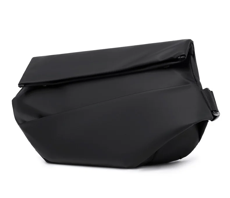 Men's Functional Crossbody Bag Waterproof Messenger Bag with Magnetic Buckle Large Capacity Chest Bag for Daily Commute&Cycling