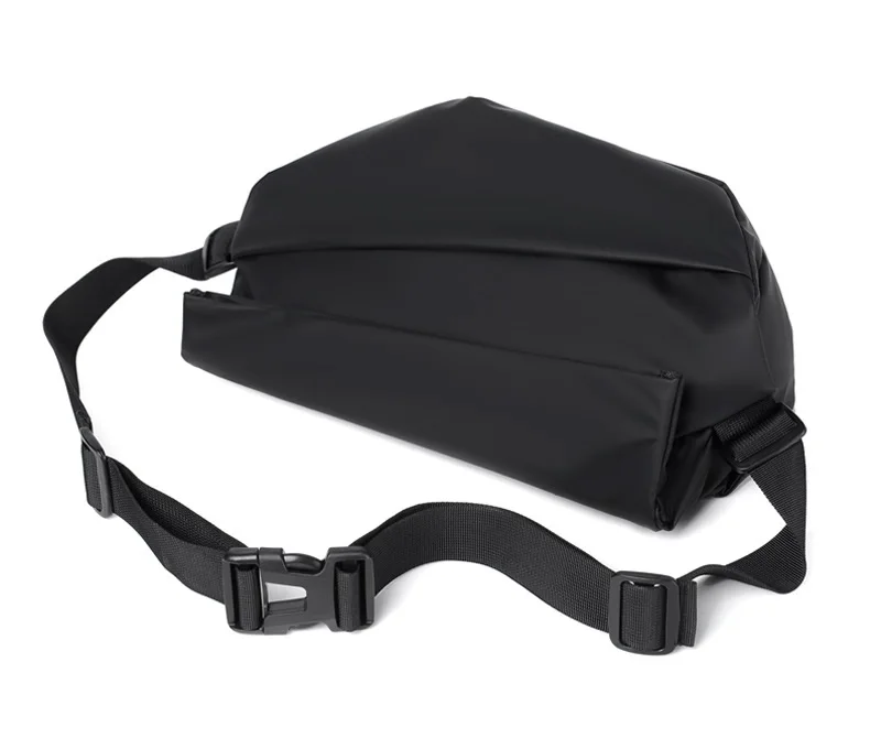 Men's Functional Crossbody Bag Waterproof Messenger Bag with Magnetic Buckle Large Capacity Chest Bag for Daily Commute&Cycling