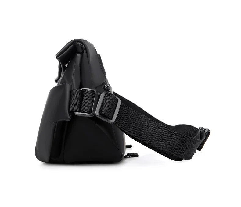 Men's Functional Crossbody Bag Waterproof Messenger Bag with Magnetic Buckle Large Capacity Chest Bag for Daily Commute&Cycling