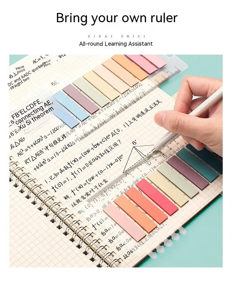 Color Series Self Adhesive Memo Pad Sticky Notes Bookmark Point It Marker Sticker Paper for Office And School Supplies
