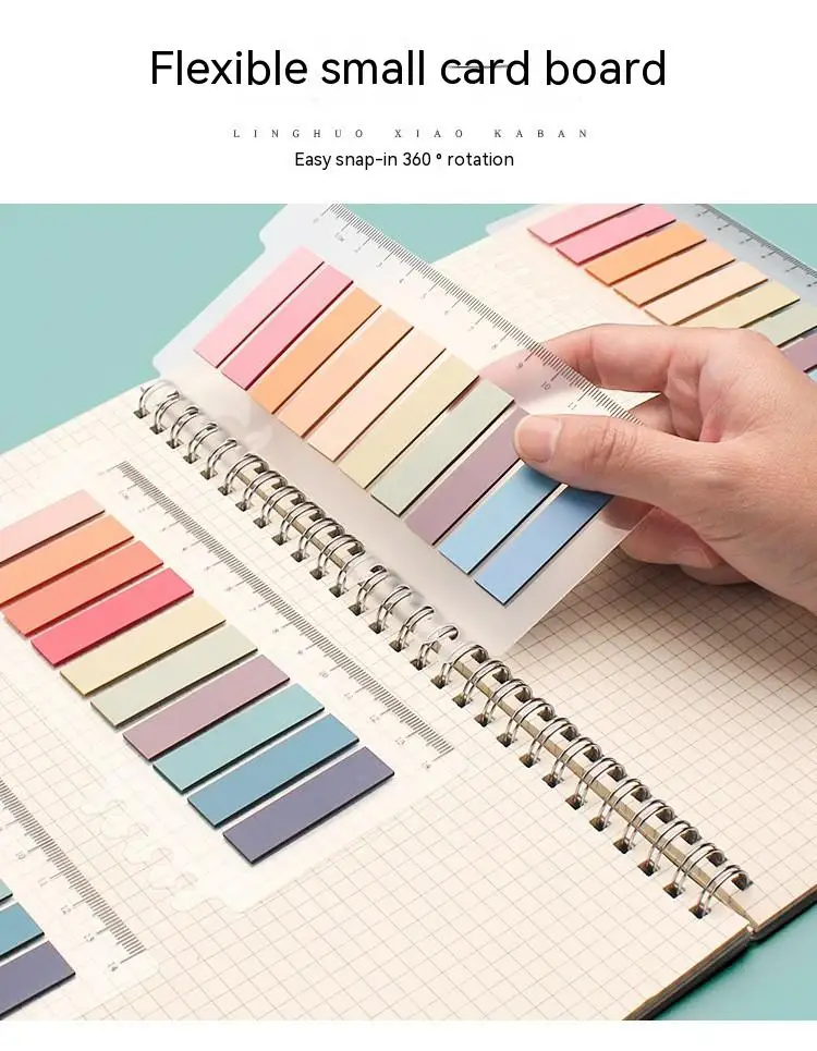 Color Series Self Adhesive Memo Pad Sticky Notes Bookmark Point It Marker Sticker Paper for Office And School Supplies