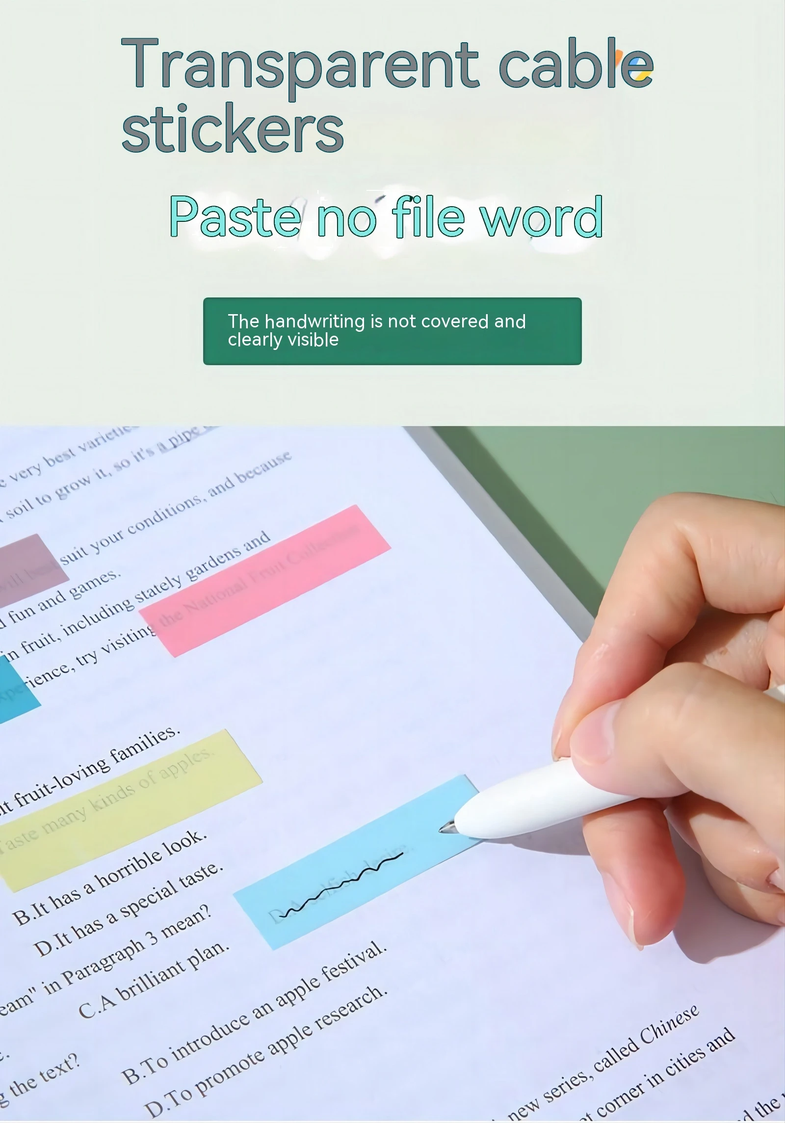 Color Series Self Adhesive Memo Pad Sticky Notes Bookmark Point It Marker Sticker Paper for Office And School Supplies