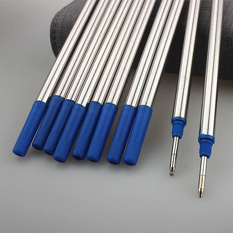 Hight Quality 5/10pc Blue Or Black Offer Special Roller Ball Pen Ink Refills Ballpoint Pen Refill Office School