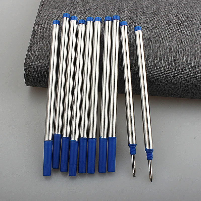 Hight Quality 5/10pc Blue Or Black Offer Special Roller Ball Pen Ink Refills Ballpoint Pen Refill Office School