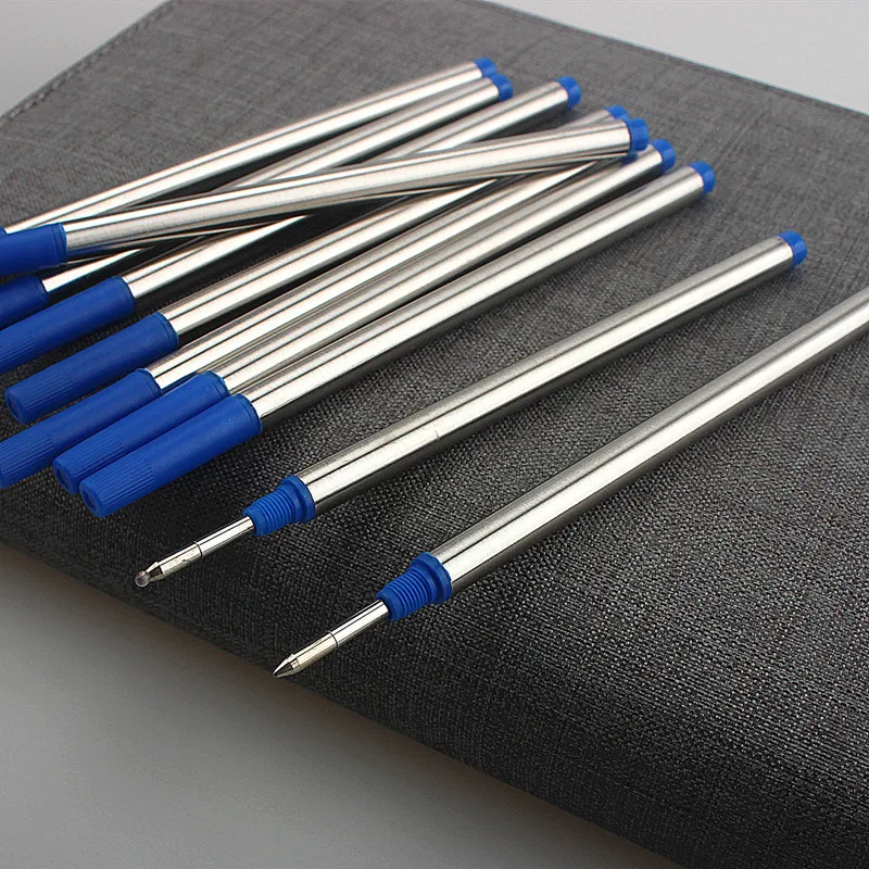 Hight Quality 5/10pc Blue Or Black Offer Special Roller Ball Pen Ink Refills Ballpoint Pen Refill Office School