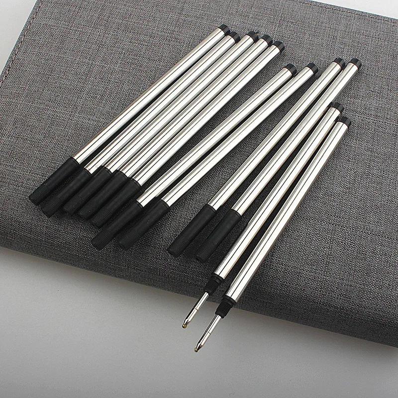Hight Quality 5/10pc Blue Or Black Offer Special Roller Ball Pen Ink Refills Ballpoint Pen Refill Office School