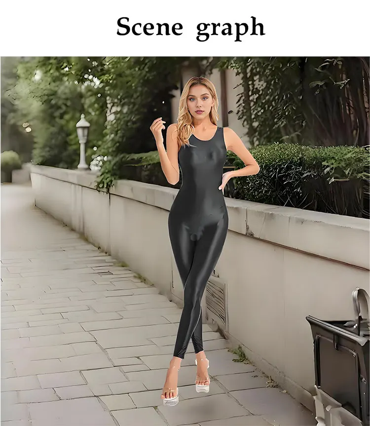 Tights One-Piece Training Suit Vest Dance Suit Sports Yoga Bike Wetsuit Performance Suit Sexy Women Silky Smooth Swimsuit