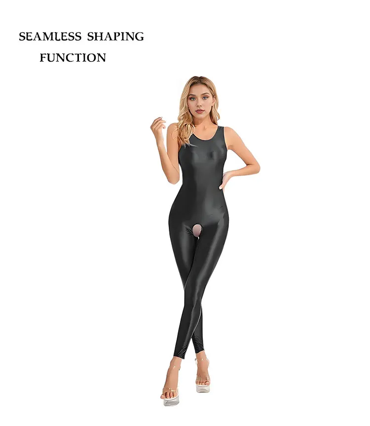 Tights One-Piece Training Suit Vest Dance Suit Sports Yoga Bike Wetsuit Performance Suit Sexy Women Silky Smooth Swimsuit