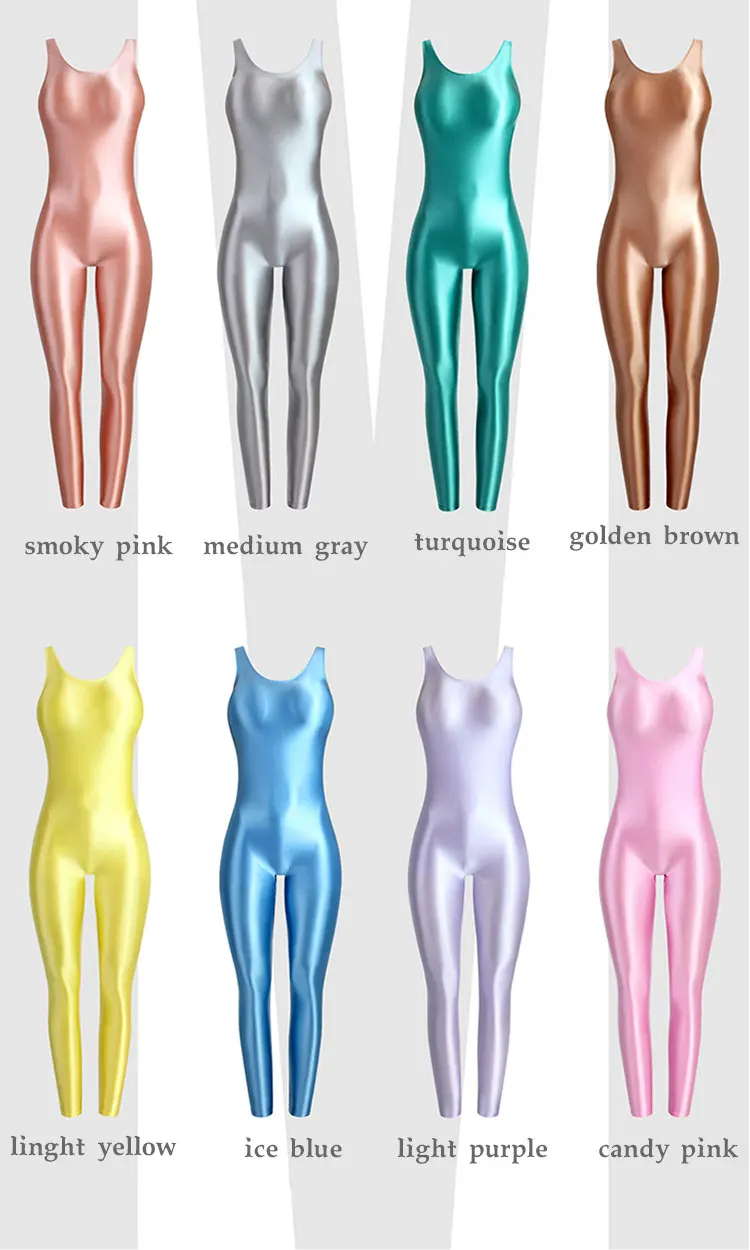 Tights One-Piece Training Suit Vest Dance Suit Sports Yoga Bike Wetsuit Performance Suit Sexy Women Silky Smooth Swimsuit