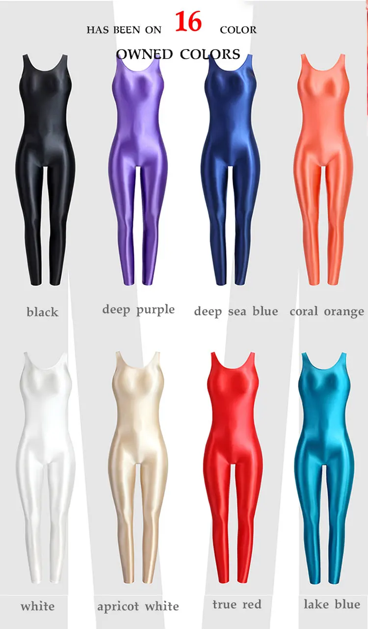Tights One-Piece Training Suit Vest Dance Suit Sports Yoga Bike Wetsuit Performance Suit Sexy Women Silky Smooth Swimsuit