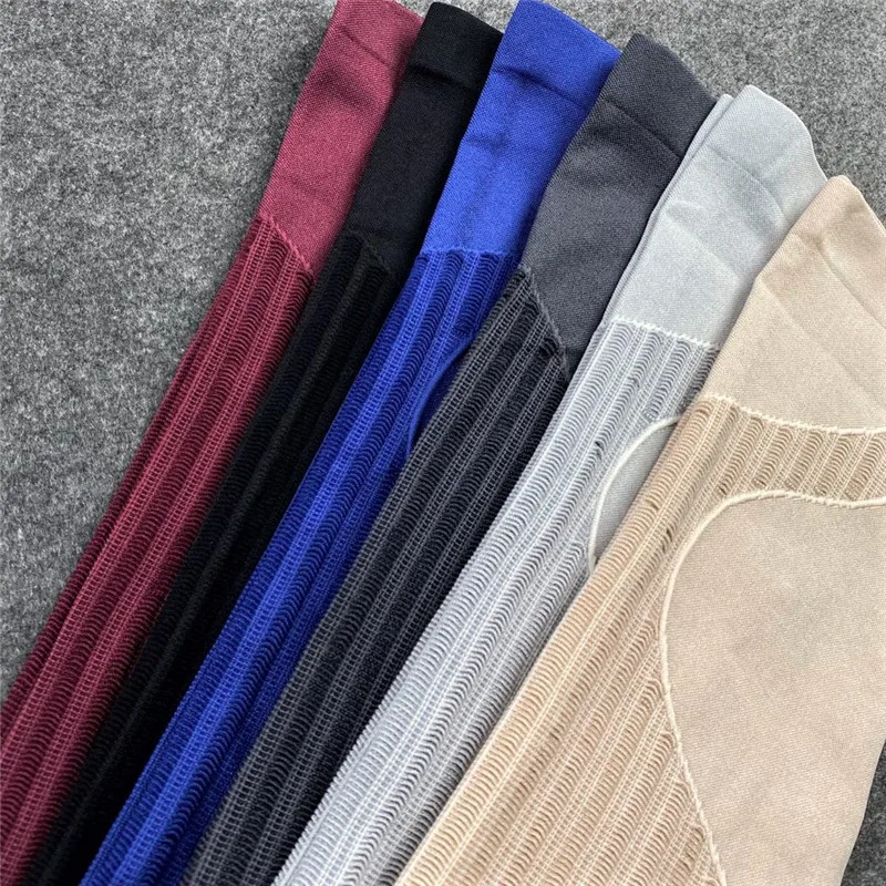 Rooftrellen 20%Spandex Hollow Mesh Leggings Women Seamless Knitted Leggings High Waist Stripe Pants Slim Push Up Fitness Leggins