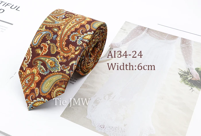 Cotton Floral Ties For Men Casual Slim Neckties Skinny Wedding Party Business Daily Neckwear Tie Dress Accessories Gift For Man